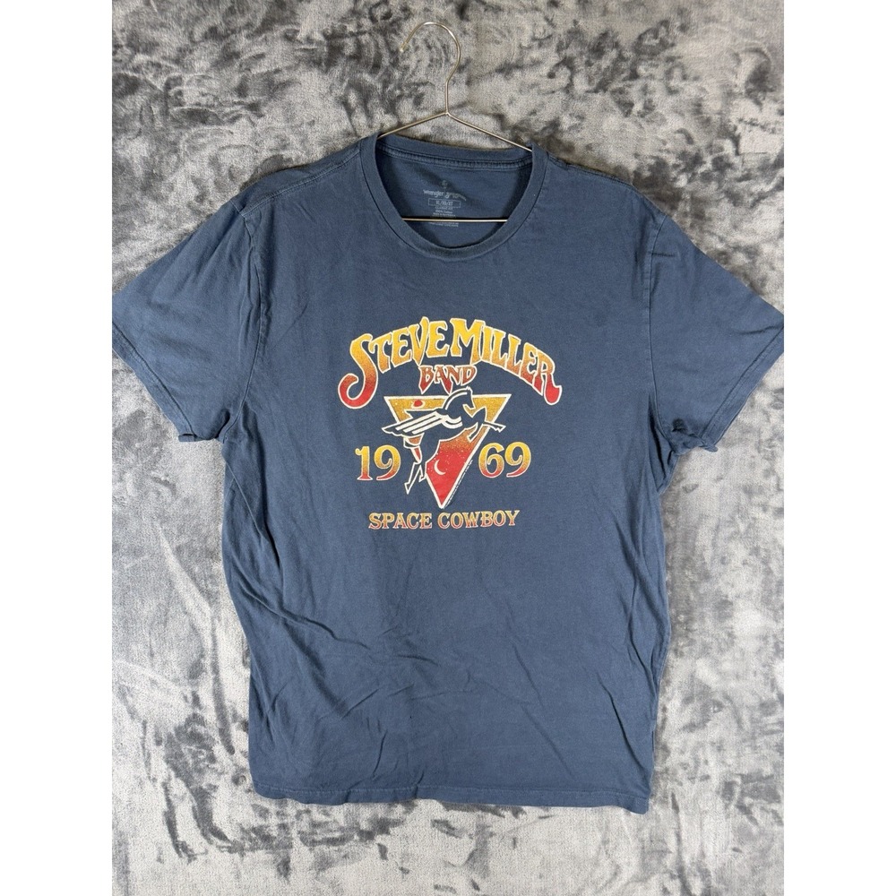 Steve Miller Band 1969 Size XL Men's Graphic Tee Space Cowboy Classic Fit Blue